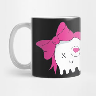 Cute Skull with Pink Bow Mug